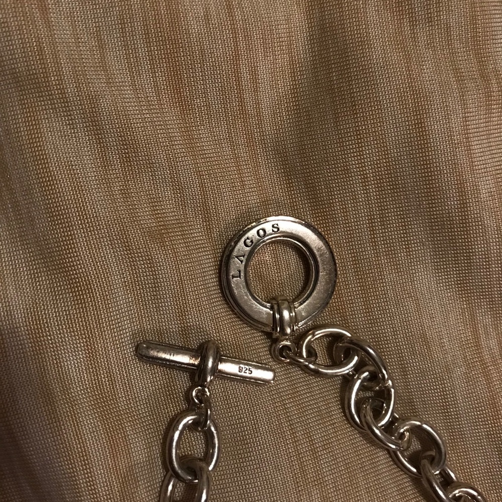 LAGOS Sterling Silver Heart Charm Toggle Bracelet